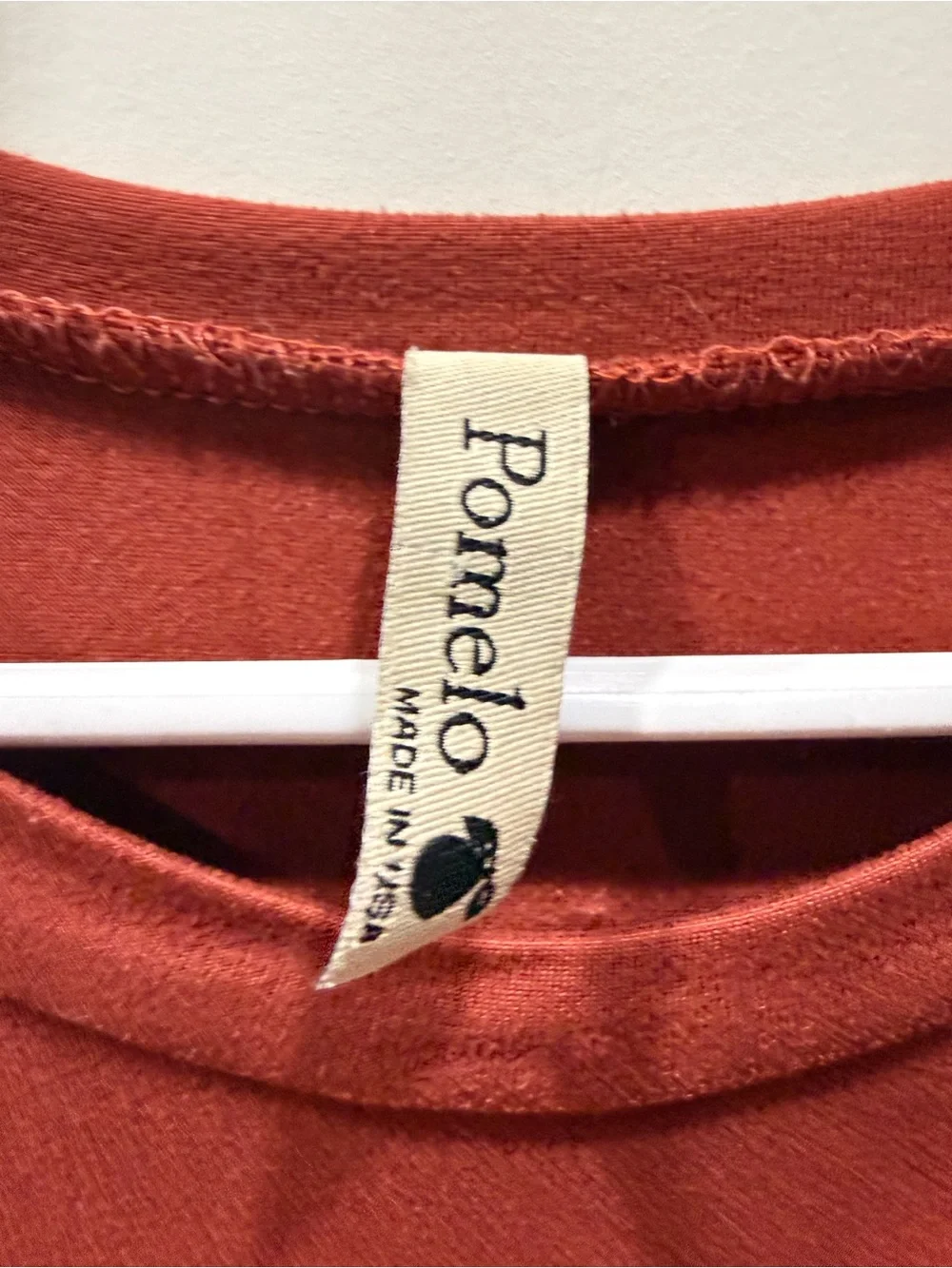 Pomelo Rust Cold-Shoulder Tunic Top - Picture 4 of 6